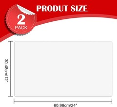 Blank Car Magnets, 24″ X 12″, 2 Pack Car Door Magnets Signs for Vehicle, Rounded