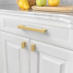 Pack Cabinet Pulls 5″ | Kitchen Cabinet Handles 5″ hole center 10 Brushed Gold