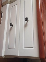 Vintage Flower Shape Cabinet Drawer Knobs, Pull Handle Metal Flower Shape