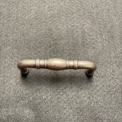 (5 Pack) 3 inch Turned Center Pull Tumbled Pewter