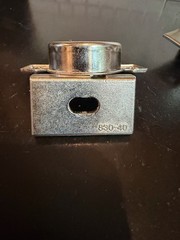 Grass 830 Nickel Cabinet Hinge with 830-40 Frame Mounting plate. Discontinued.
