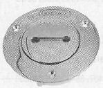 Perko Disel Fills Pipe Deck Plate 1-1/2 In Chrome Plated Bronze 0528DPDCHR