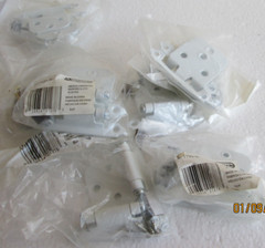7 -Amerock 1-3/4 in. W X 2-3/4 in. L White Steel Self-Closing Hinge 2 Pk BP7139W