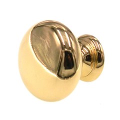 2 Amerock Brass Classics Bright Brass Solid Brass 1 1/4″ Cabinet Knob BP1950-B