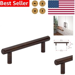 Elegant Drawer Handle Brushed Oil-Rubbed Bronze 4.25in C-C Modern Cabinet Pull