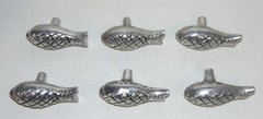 6 FISH Drawer Pulls Door Handle Knob Beach Home Decor