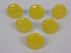 6 Acrylic Door Knobs Single Hole Cabinet Pulls Handles for Cupboards/Drawers