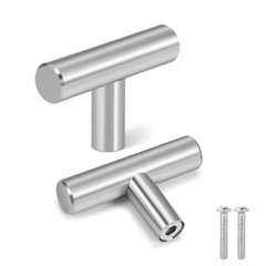50mm Stainless Steel Kitchen Door Cabinet T Bar Pull Handle Knob