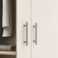 100Pcs 6 Inch Silver Stainless Steel T Bar Pull Handles Drawer Cabinet Door