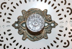 1-CRYSTAL DELIGHT Ornate Drawer Pull,Vanity Hardware,French Country Decor,HW-35