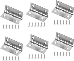 6Pack Butt Hinge 1 Inch Mini 304 Stainless Steel Small Cabinet Folding Craft Hin
