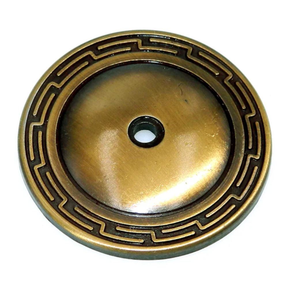 Amerock Allison Grecian Antique Brass 2 1/2″ Cabinet Knob Backplate 156ABS