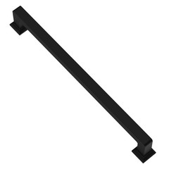 6 PCS Square Kitchen Cabinet Handles Matt Black 12-1/2″ Hole Centers AL30