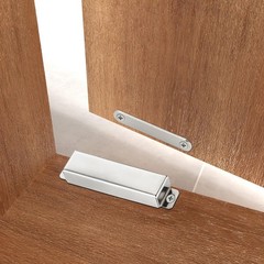 2 Pack | Heavy-Duty Magnetic Door Catch – 90lb Pull Large-90Lbs, Silver