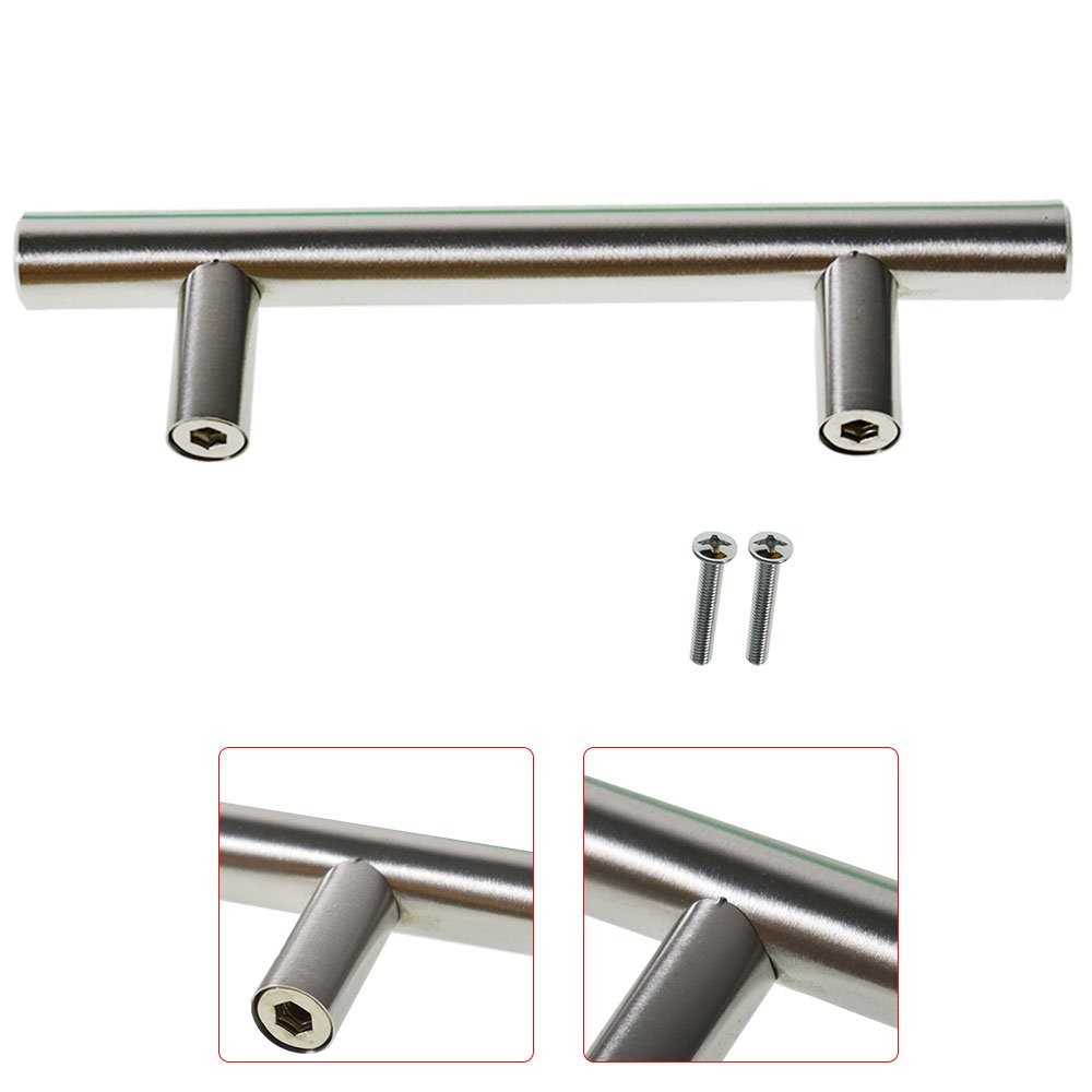 50 Pcs 6 inches stainless steel T furniture for handle kitchen cabinet doors