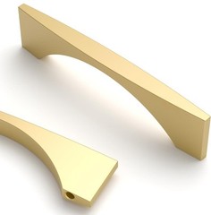 10 Pack 3.75″ (96mm) Brushed Brass Kitchen Cabinet Handles