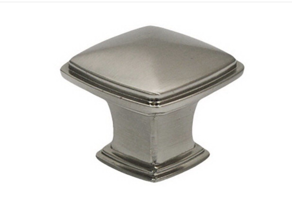Lot Of 28 – Jamison Collection J336-SN 1-1/4” Square Satin Nickel Cabinet Knob