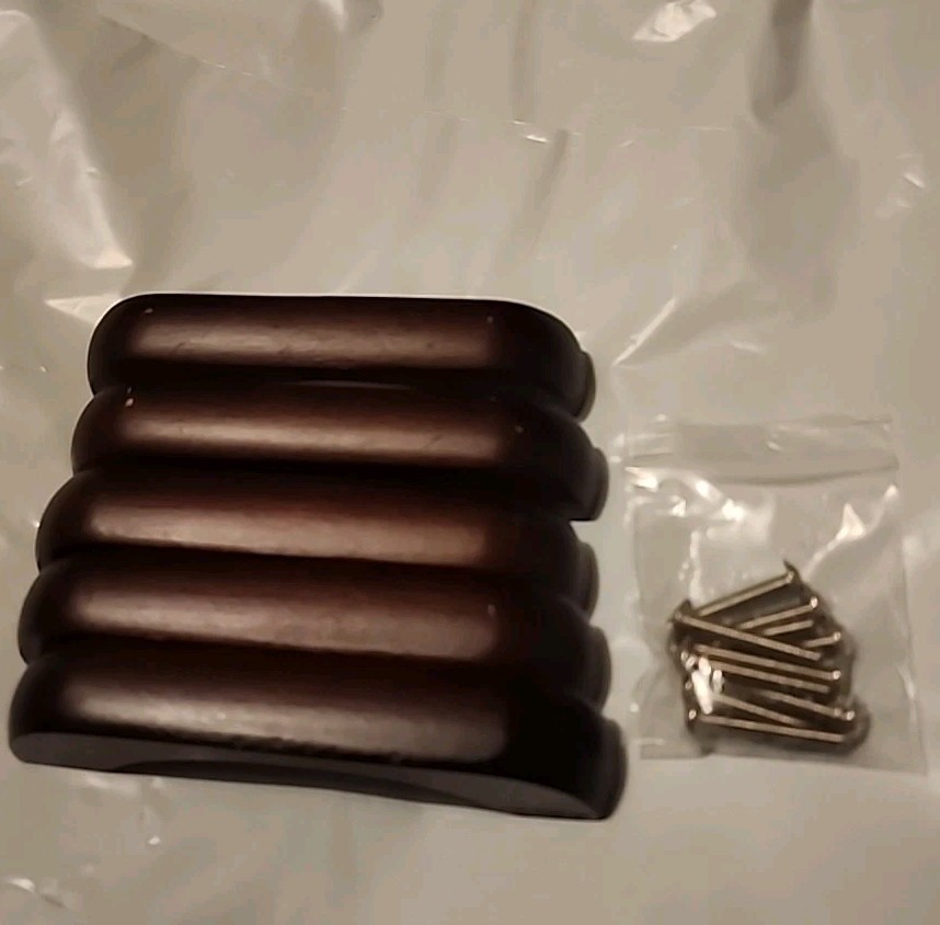 5PCS Wooden Walnut Pull Handles for Kitchen Cabinets Drawer (M1)