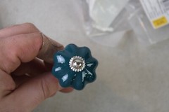 15x Mascot Hardware CK318 Fluted 1-2/3” sea green knob.