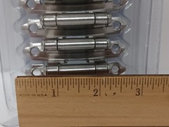 Style Selections Flush Self-Closing Hinges 2.75X 1.75″ 7Cm X 4.4Cm Satin Nickel