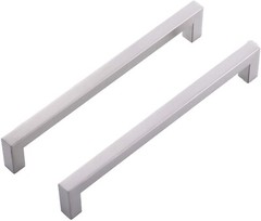 VESLA HOME 10 Pack 7-1/2″ Hole Center Long Cabinet Handles Square Stainless Stee