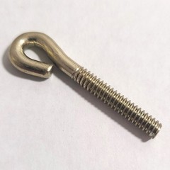 16-pack Eye Bolts for Bail Pulls, 1.75” length, Yellow Zinc, 10-24 Coarse Thread