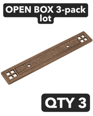 New 2-pack lot Keeler Kingston Antique Satin Bronze Rectangular Backplate 3″ CC