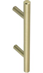 Box of 10 Amazon Basics Euro Bar Cabinet Handle 1/2″ Diameter 5.38″L Champagne G