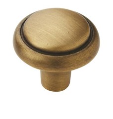 Gilded Bronze Sterling Traditional Round Cabinet Knob 1-1/8″ Diameter For Kitch