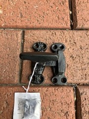 Black Metal Cabinet Cupboard Swivel Pivot Window Door Latch With Screws