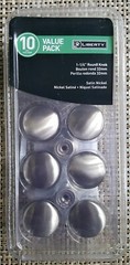 Liberty Essentials Fulton 1 1/4″ (32mm) Satin Nickel Cabinet Knob (10 Pack)