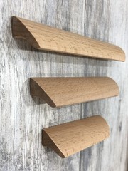 10Pcs Unfinished Wood Solid Furniture Pulls Handles,Unfinished Unpainted Pain…