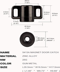 Keenkee 4 Pack Magnetic Cabinet Door Catch with Neodymium Magnet Cabinet Latch M
