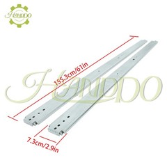 1Pair Heavy Duty Drawer Slides 60 Inch 500 lb Load Capacity Side Mount Extension
