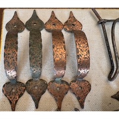 Lot of 28 Vintage Cabinet Drawer Wall Hardware – Hinges Pulls Knobs Hooks