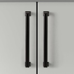 10 PK Matte Black Modern Cabinet Drawer Handle 190mm CTC 7.5″ Sapphire Octa