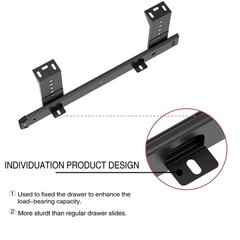 Sliding Keyboard Drawer Tray Hardware 12/14/16/18 inches Slides Heavy Duty Me…