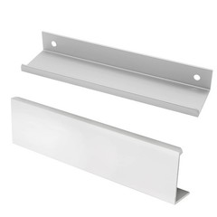 Silver Finger Edge Pull 12 Pack 5.9 Inch Aluminum Back Mount Concealed Handle