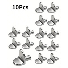 20Pack 5mm Metal Shelf Support Pegs L Shape Cabinet Kitchen Closet Bookshelf Pin