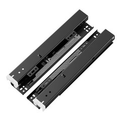 12 Inch Black Undermount Drawer Slides, Soft Close Bottom Mount Pull-Out Shel…