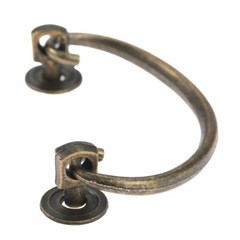 Retro Jewelry Box Door Handle Ring Cabinet Drawer Pull Knob Zinc Alloy Hardware