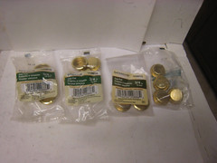 Lot of 4 GateHouse 0308715 Polished Brass 3/4″ Cup Pull for Closet/Sliding Door