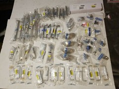 LOT OF 69 KITCHEN BATHROOM CABINET CUPBOARD PULL HANDLE KNOBS HARDWARE ETC