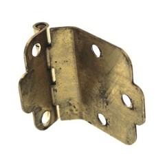 Pair Vintage Style Art Deco 3/8″ Offset Cabinet Hinge Polished Brass 816-959