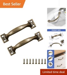 Durable Rust-Resistant 4 Inch Bronze Cabinet Pulls for Vintage Charm – Pack of 2