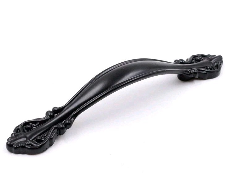 Cabinet Handle Pulls 4.5″ (2.5″) Hole Centers Flat Black Hardware 8 PCS Drawer
