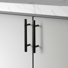 Sapphire Modern Cabinet Handle Lot of 10 Black Bar Pull SP-1009KN-96-BK