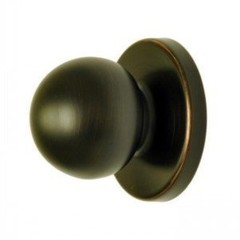 (Pack of 4) Oil Rubbed Bronze Bi-fold Knob with backplate by