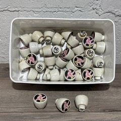 Set of 36 Retro Flowers Floral Cabinet DRAWER Pull KNOB Metal and Ceramic