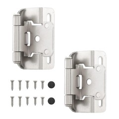 HOME MASTER HARDWARE 1/2 Overlay Semi Partial Wrap Cabinet Hinges (25 Pair – 50